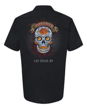Pizza Rock Skull Las Vegas Work Shirt
