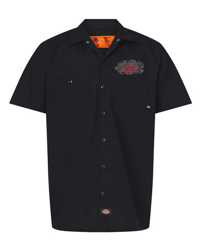 Pizza Rock Skull Las Vegas Work Shirt